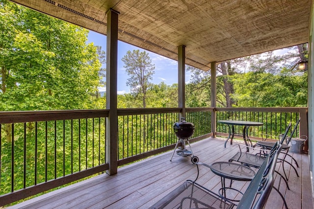 view of wooden terrace