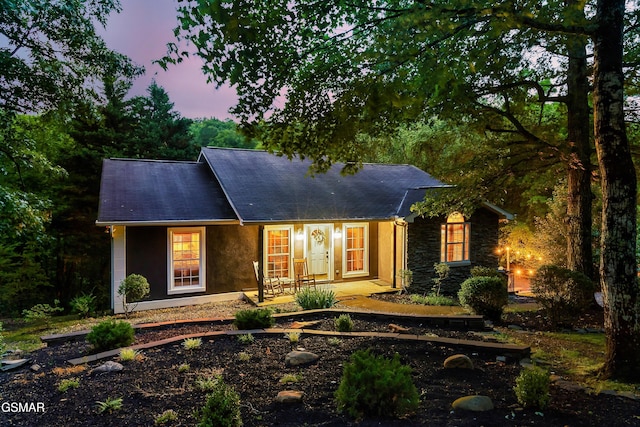 3230 Cove Creek Way, Sevierville, TN 37862 - view of front of home featuring roof with shingles, stucco siding, and stone siding