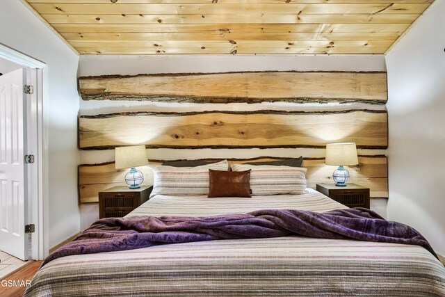 3230 Cove Creek Way, Sevierville, TN 37862 - bedroom featuring wood ceiling and wood finished floors