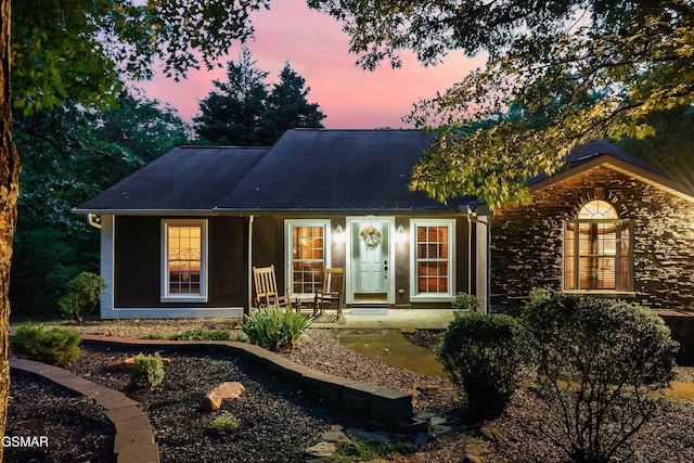 3230 Cove Creek Way, Sevierville, TN 37862 - ranch-style house with covered porch and roof with shingles