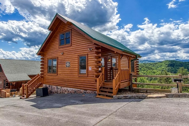 view of side of property