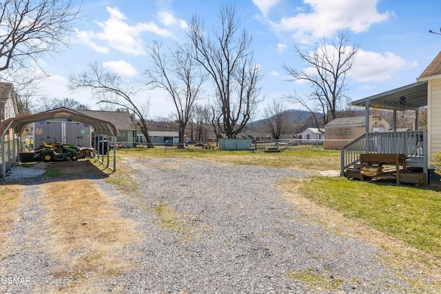 view of street featuring driveway