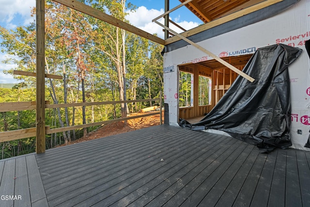 view of wooden terrace