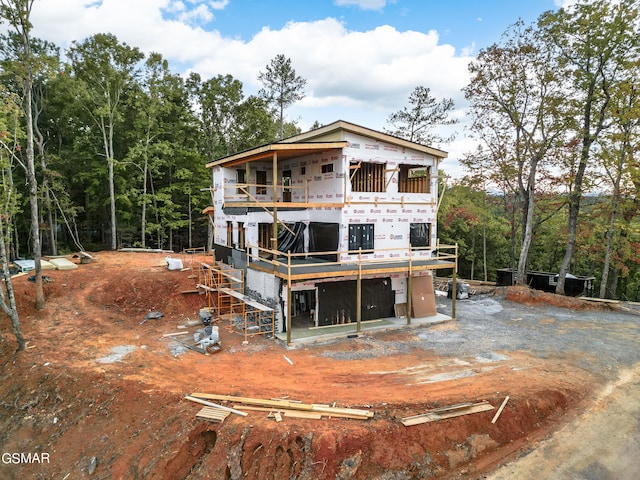 view of rear view of property