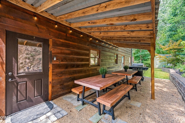 view of patio / terrace featuring area for grilling