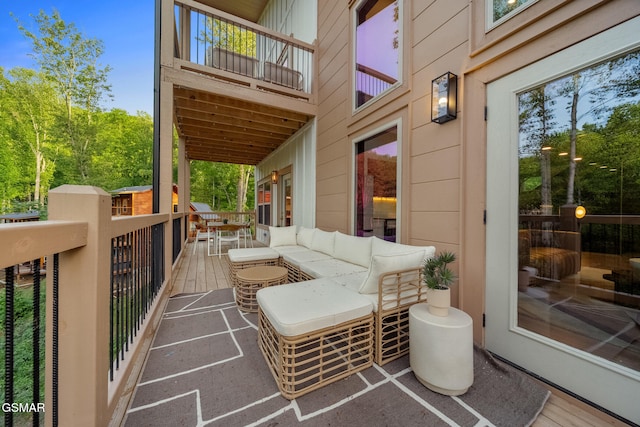 1924 Pine Ct, Sevierville, TN 37876 - view of patio / terrace featuring a balcony and an outdoor living space