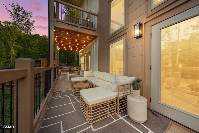 1924 Pine Ct, Sevierville, TN 37876 - view of patio with a balcony and an outdoor living space