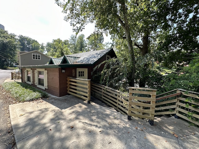 view of front of home