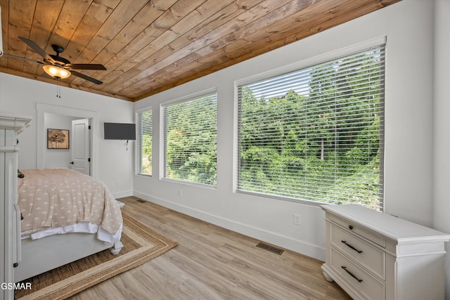284 Laurel Oaks Way, Gatlinburg, TN 37738 - bedroom with wood ceiling and light wood-style flooring