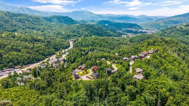 284 Laurel Oaks Way, Gatlinburg, TN 37738 - drone / aerial view of a forest and a mountainous background