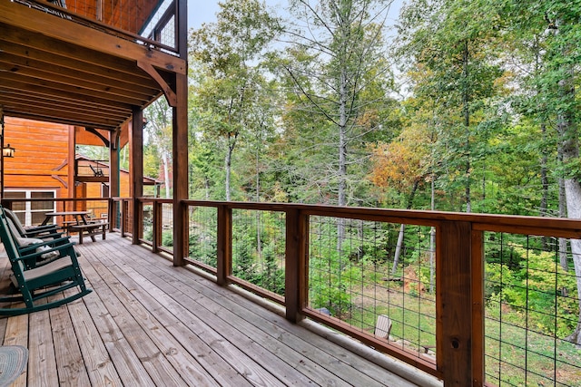 view of wooden terrace