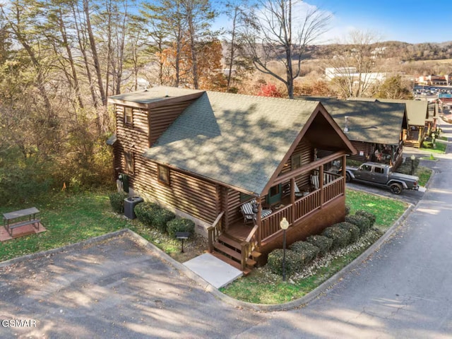232 Moose Ridge Way, Pigeon Forge, TN 37863 - view of front facade with roof with shingles and log exterior