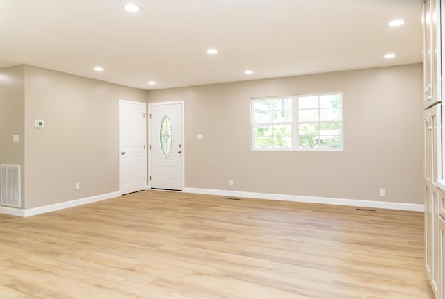 foyer featuring light hardwood / wood-style flooring