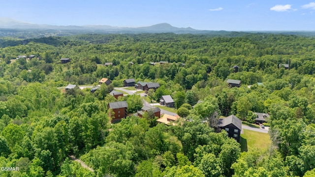 368 Oak Lake Dr, Sevierville, TN 37876 - aerial view of a heavily wooded area and mountains