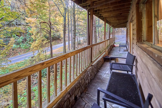 view of balcony