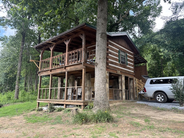 864 Fugate Rd, Del Rio, TN 37727 - view of front of property with a wooden deck