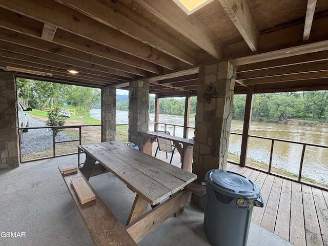 864 Fugate Rd, Del Rio, TN 37727 - sunroom / solarium with a water view