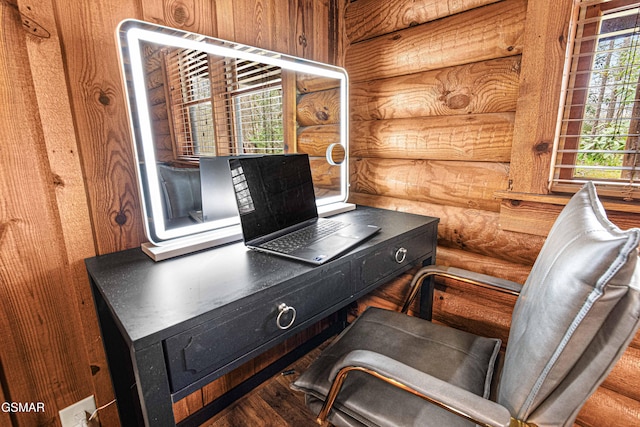 3115 E E Pkwy, Gatlinburg, TN 37738 - office featuring rustic walls