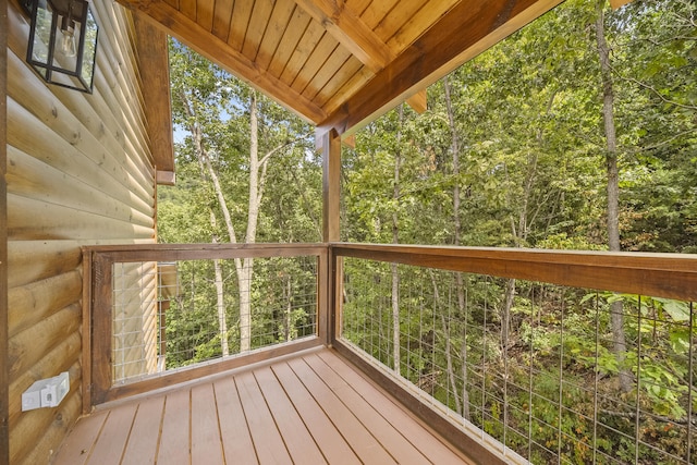 view of wooden terrace