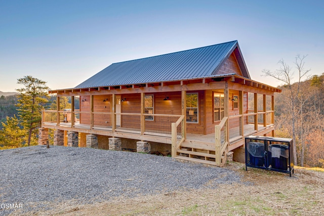 2862 Indigo Ln, Sevierville, TN 37862 - view of front of property with metal roof