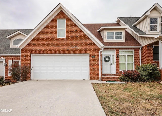 view of front of house featuring a garage