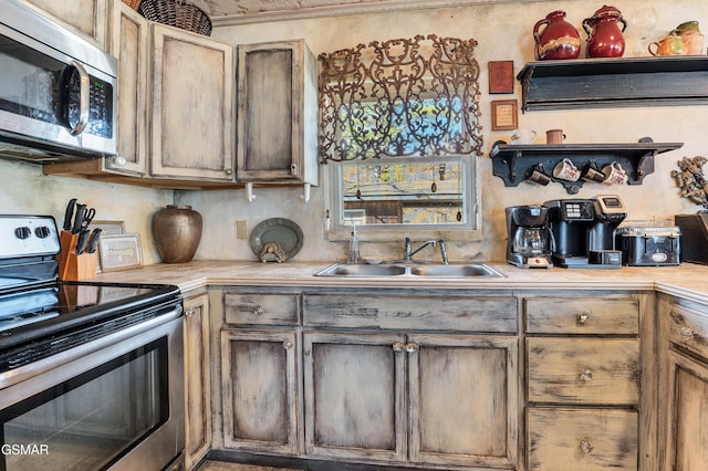 kitchen featuring sink and stainless steel appliances