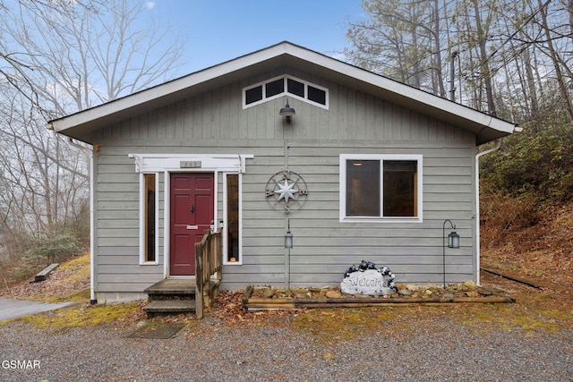 view of bungalow-style house