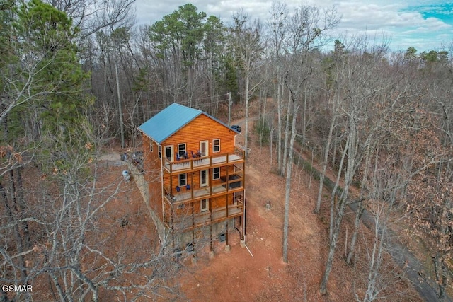 view of rear view of property