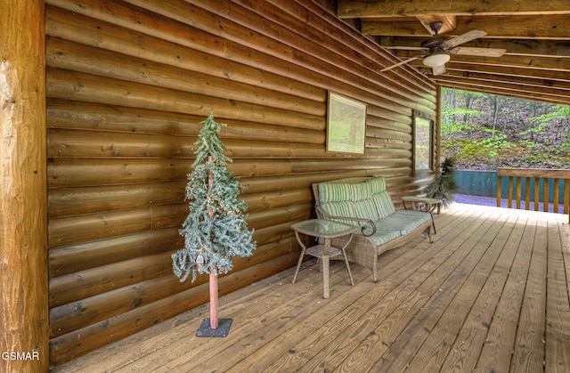 3050 Headrick Dr, Sevierville, TN 37862 - view of wooden deck