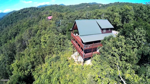 2851 Indigo Ln, Sevierville, TN 37862 - bird's eye view featuring a forest view and a mountain view