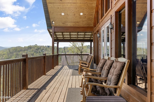 2851 Indigo Ln, Sevierville, TN 37862 - view of wooden deck