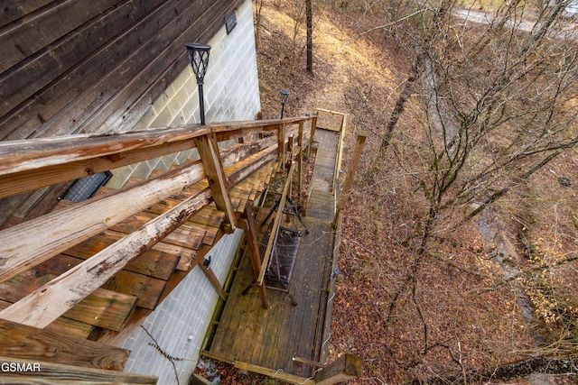 view of attic