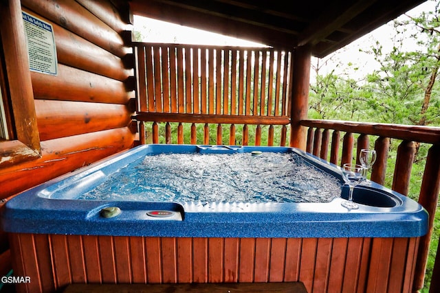 1946 Cougar Crossing Way Bear Country Retreat, Bear Country Retreat, Sevierville, TN 37862 - deck with a hot tub