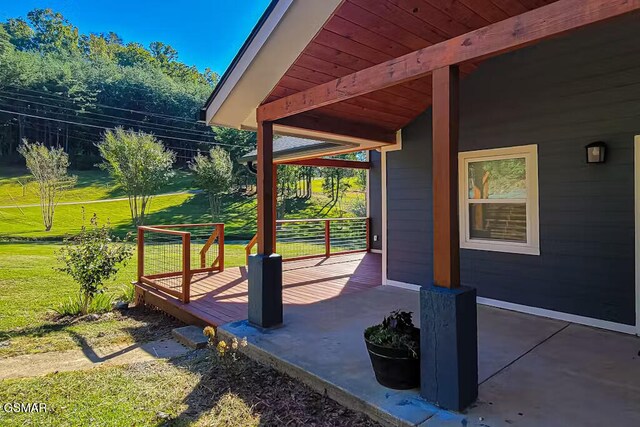 3149 Mutton Hollow Rd, Kodak, TN 37764 - view of patio with a wooden deck