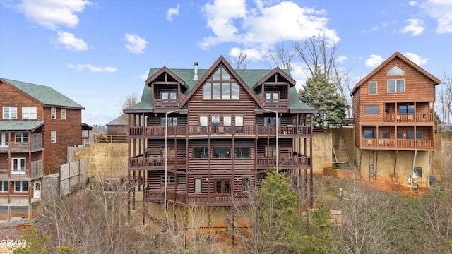 view of rear view of property