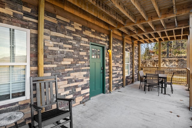 view of patio / terrace with outdoor dining area