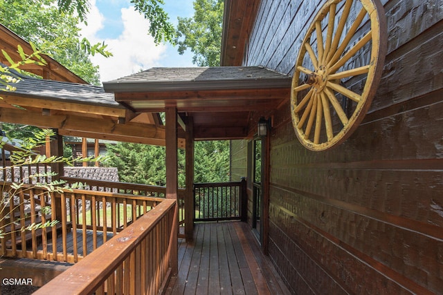 view of wooden terrace