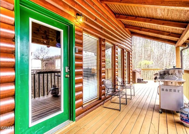929 Smoky Ct, Gatlinburg, TN 37738 - deck with a grill