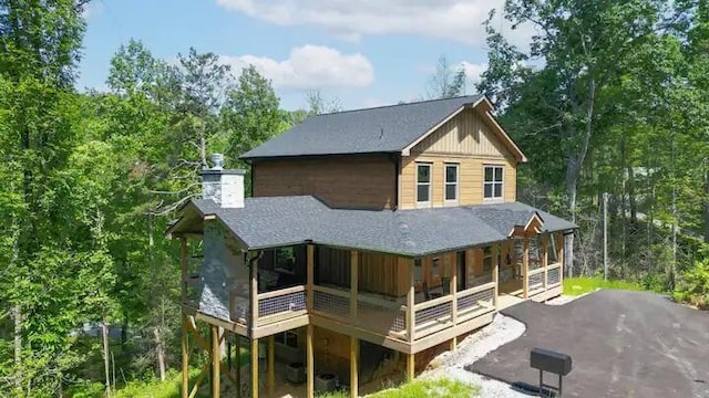 view of rear view of property