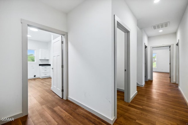 1902 Kaylee Dr, Jefferson City, TN 37760 - hall with hardwood / wood-style flooring, recessed lighting, plenty of natural light, and baseboards