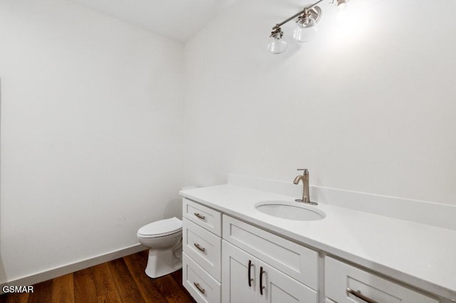 1902 Kaylee Dr, Jefferson City, TN 37760 - half bath with toilet, vanity, wood finished floors, and baseboards