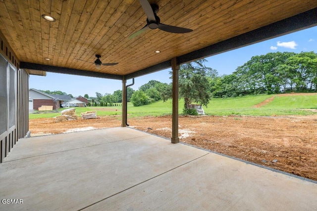 1902 Kaylee Dr, Jefferson City, TN 37760 - view of patio with ceiling fan