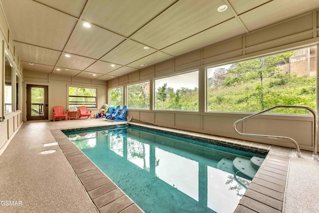 view of indoor pool