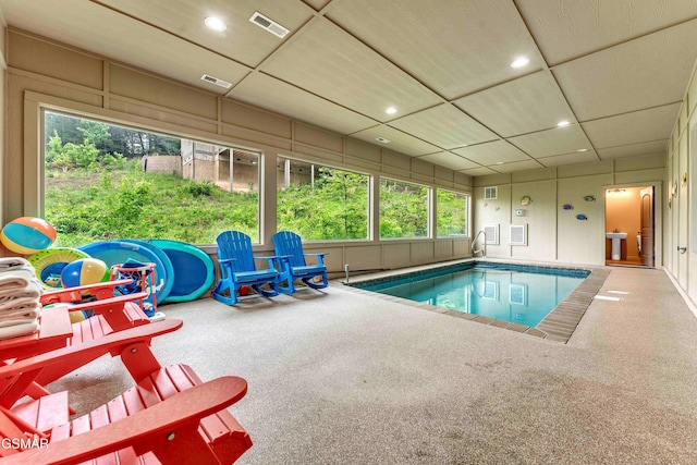 view of indoor pool
