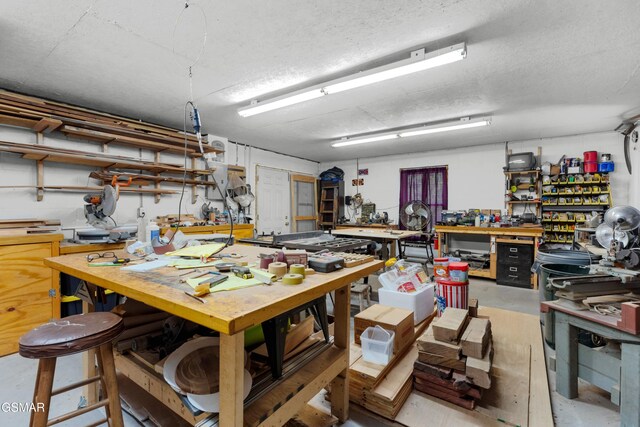 1878 Omaha Rd, Del Rio, TN 37727 - garage featuring a workshop area