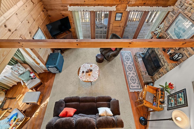 living area with a wealth of natural light