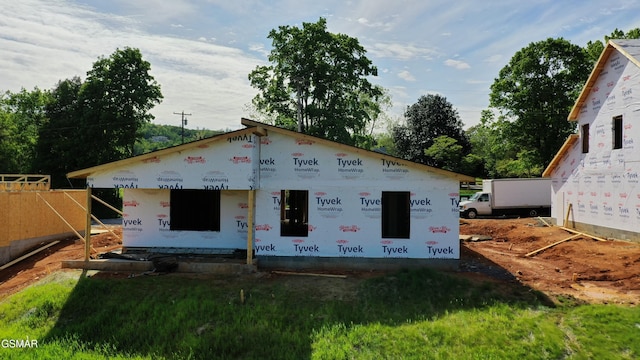 view of unfinished property