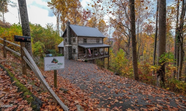 view of front of home