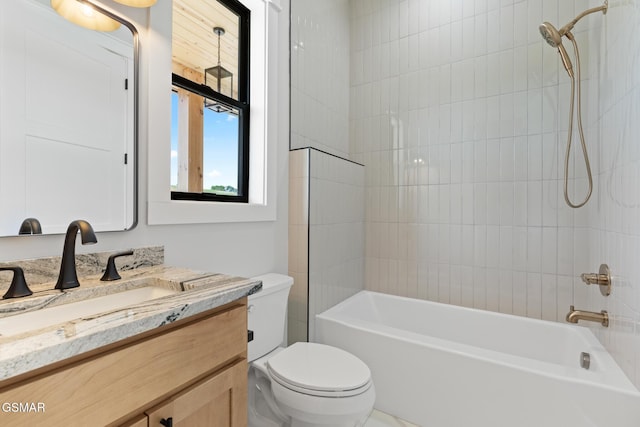 206 Eagle View Dr, Dandridge, TN 37725 - bathroom with vanity and washtub / shower combination