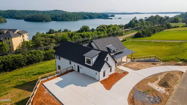 206 Eagle View Dr, Dandridge, TN 37725 - aerial view of property and surrounding area with a nearby body of water